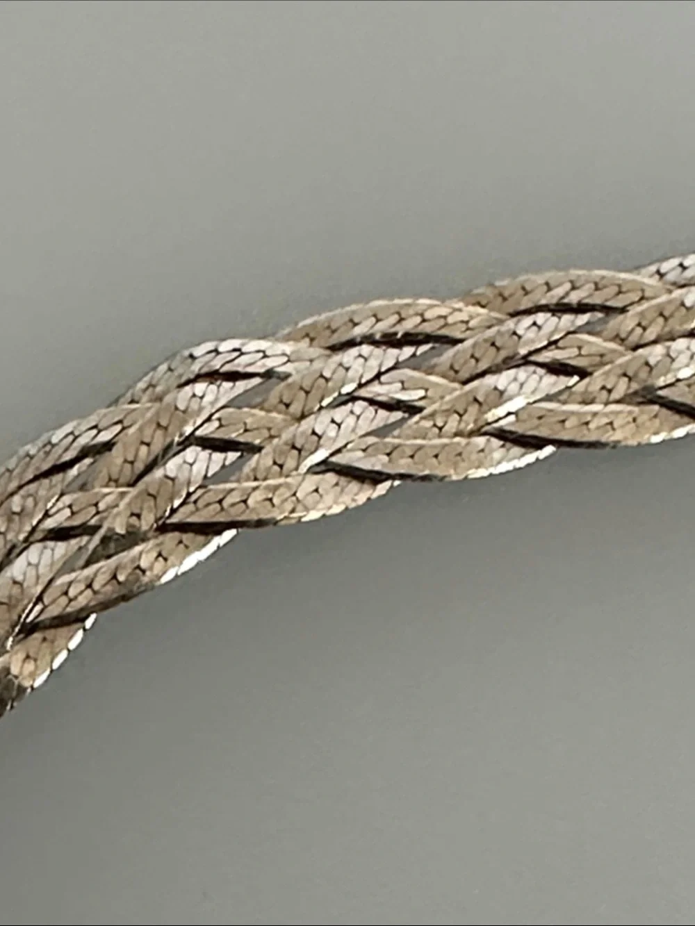 Braided Silver-Tone Cuff Bracelet - Women's Jewelry